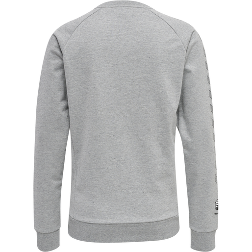 hmlMOVE GRID COTTON SWEATSHIRT WOMA, GREY MELANGE, packshot