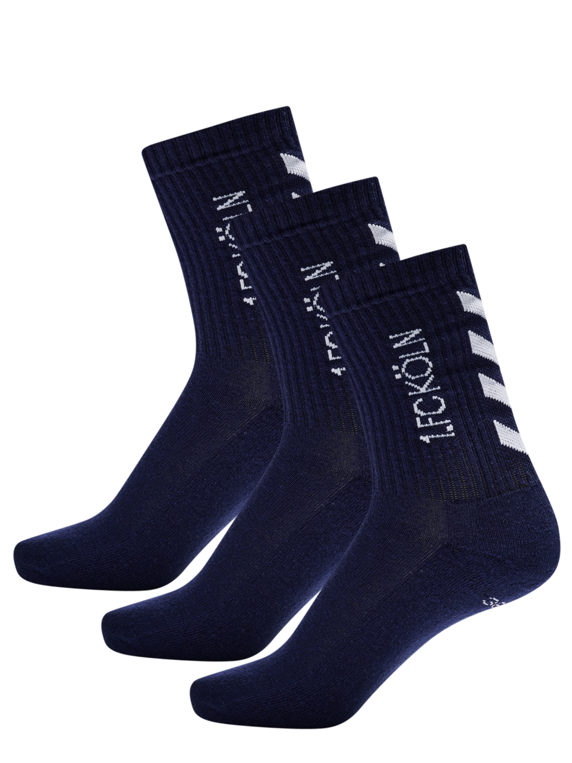 1FCK FUNDAMENTAL SOCKS 3-PACK, MARINE/WHITE, packshot