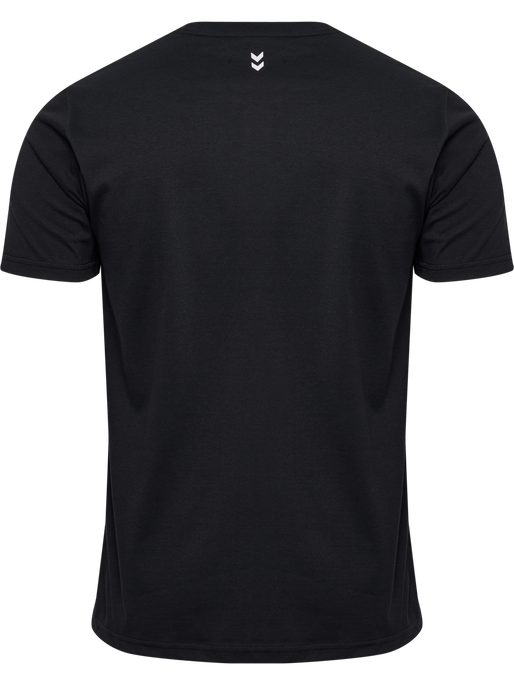 hmlPULSE GRAPHIC T-SHIRT S/S, BLACK/WHITE, packshot