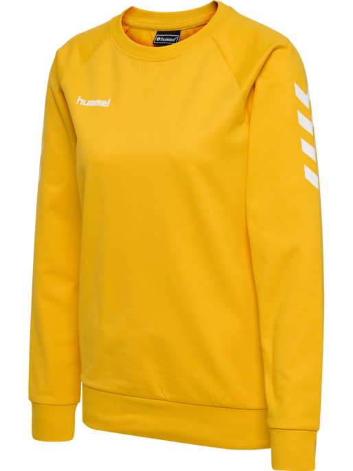 HMLGO COTTON SWEATSHIRT WOMAN, SPORTS YELLOW, packshot