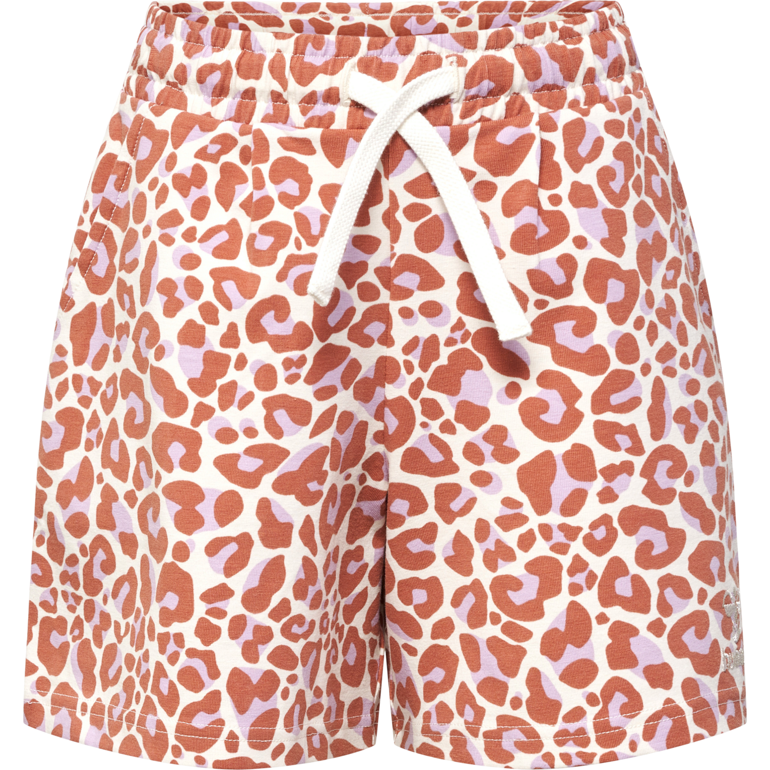 hmlJUMPY AOP SHORTS, COPPER BROWN, packshot