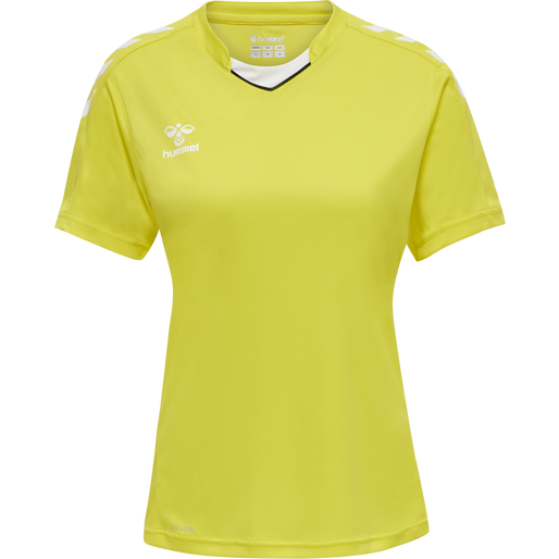 hmlCORE XK POLY JERSEY S/S WOMAN, BLAZING YELLOW, packshot