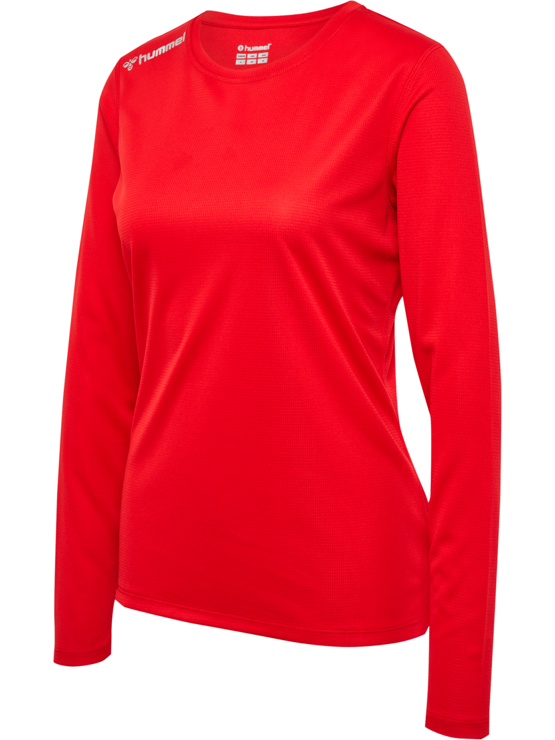 hmlRUN JERSEY L/S WOMAN, TANGO RED, packshot