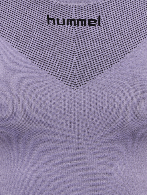 HUMMEL FIRST SEAMLESS JERSEY S/S W, LAVENDER MELANGE HUMMEL FIRST SEAMLESS JERSEY S/S W, LAVENDER MELANGE, packshot
