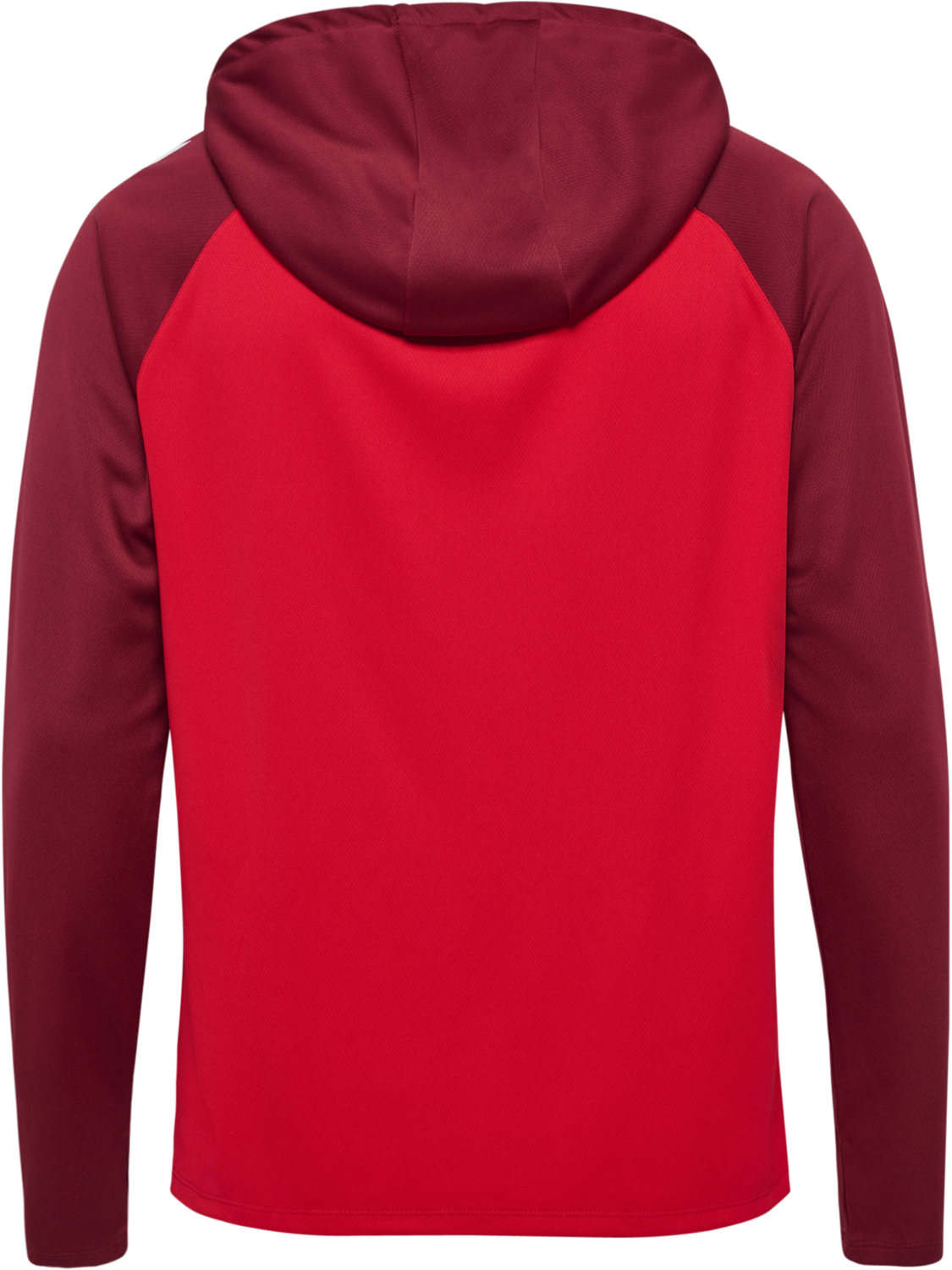 hmlLEAD 2.0 ZIP HOODIE, TRUE RED/MAROON, packshot