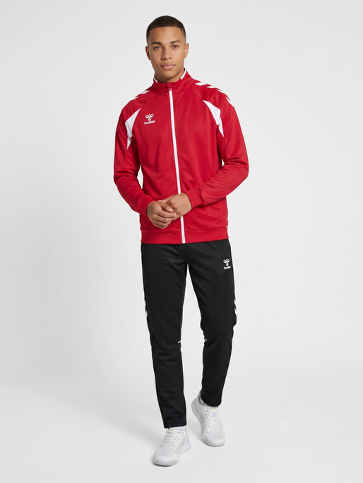 hmlCORE 2.0 TRACK ZIP JACKET, TRUE RED/WHITE, model
