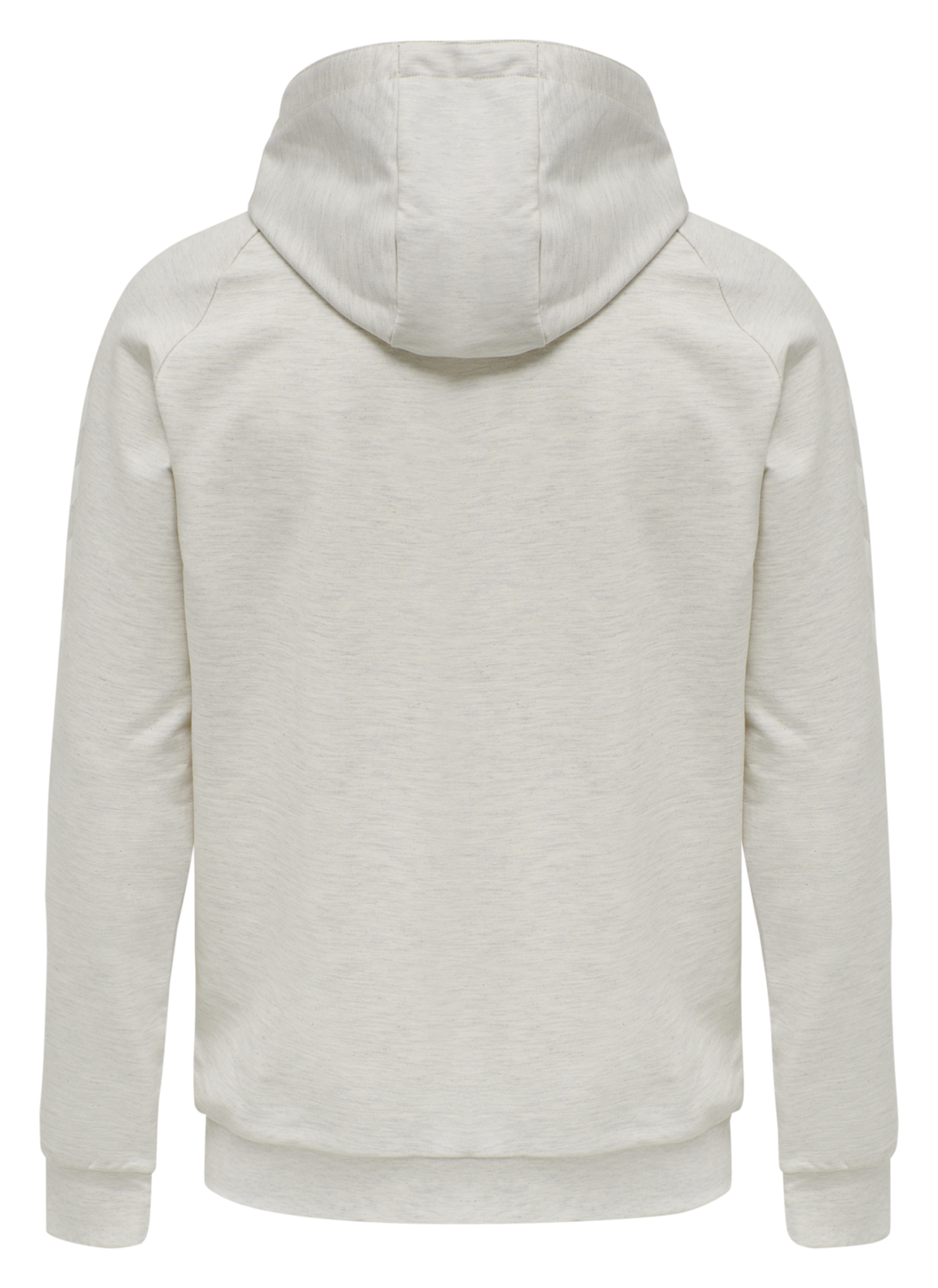 HMLGO COTTON ZIP HOODIE, EGRET MELANGE, packshot