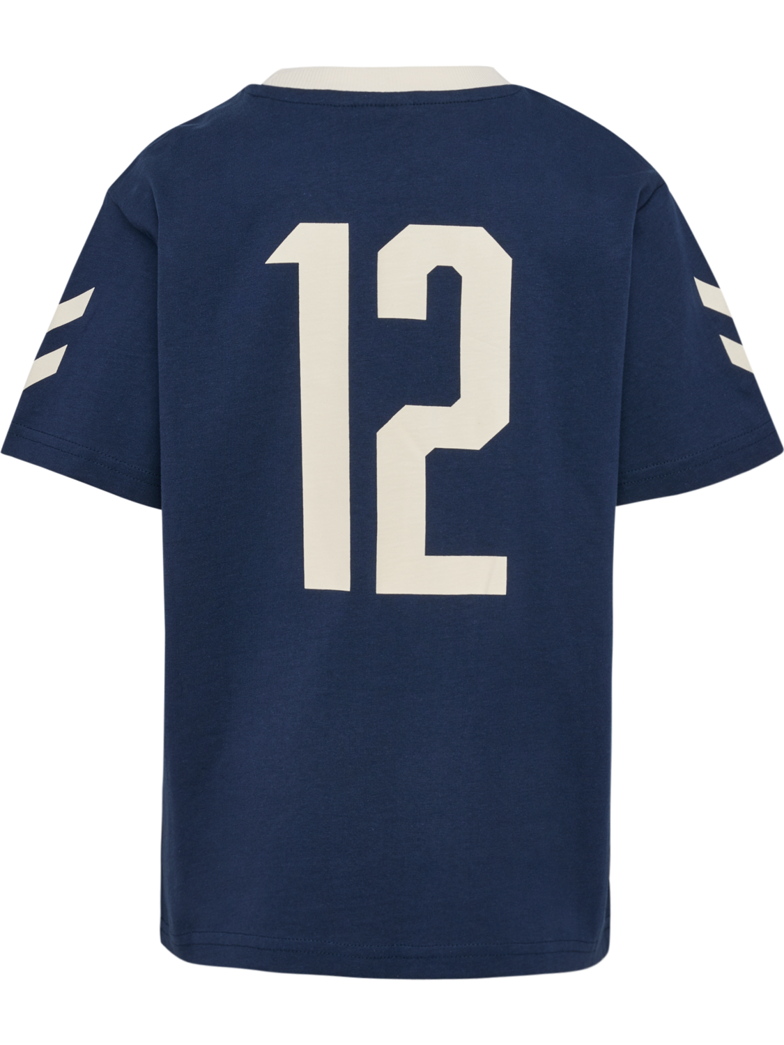hmlJR LOOSE CHEVRON T-SHIRT SS, DRESS BLUES, packshot
