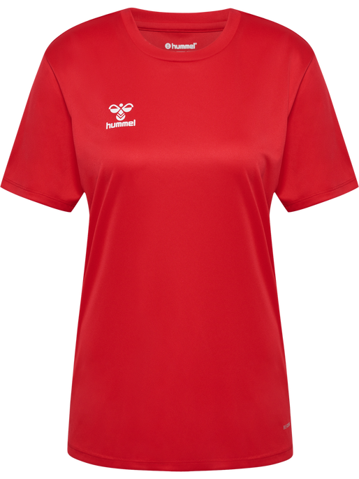 hmlESSENTIAL JERSEY S/S WOMAN, TRUE RED, packshot