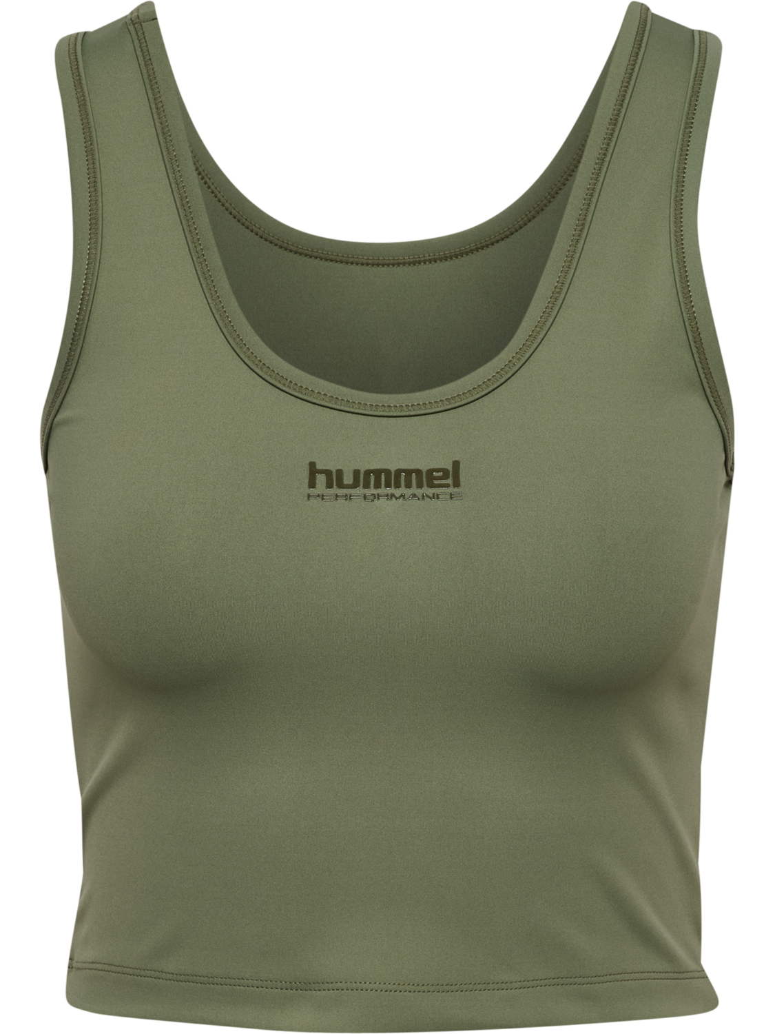 hmlHIIT INTENSITY W TOP, DEEP LICHEN GREEN, packshot