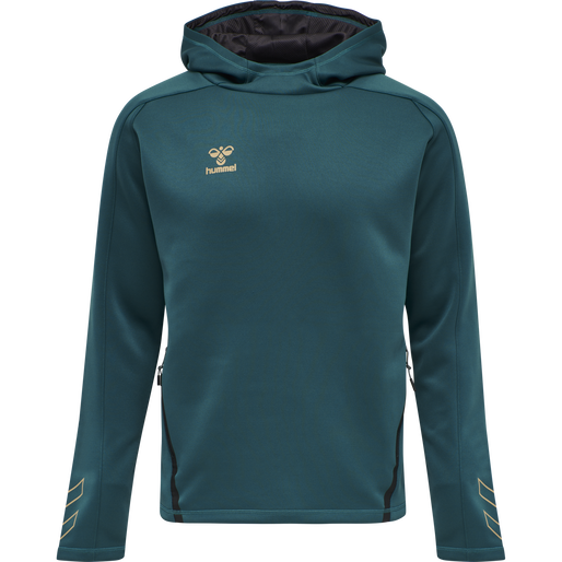 hmlCIMA XK HOODIE, BLUE CORAL, packshot