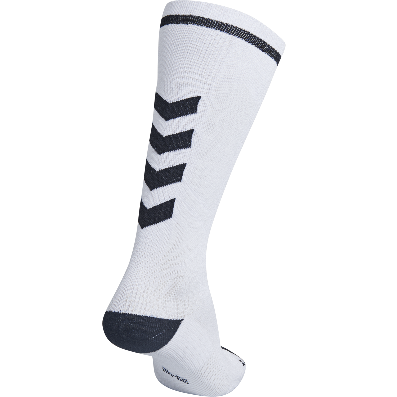 ELITE INDOOR SOCK HIGH, WHITE/BLACK, packshot