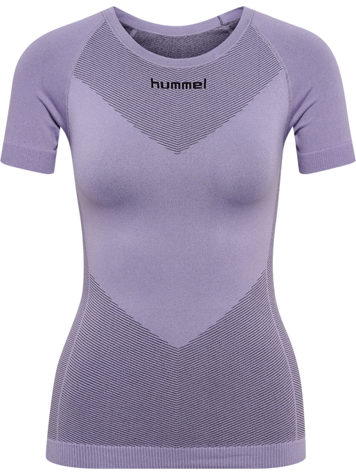 HUMMEL FIRST SEAMLESS JERSEY S/S W, LAVENDER MELANGE HUMMEL FIRST SEAMLESS JERSEY S/S W, LAVENDER MELANGE, packshot