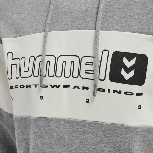 hmlLGC MUSA HOODIE, GREY MELANGE, packshot