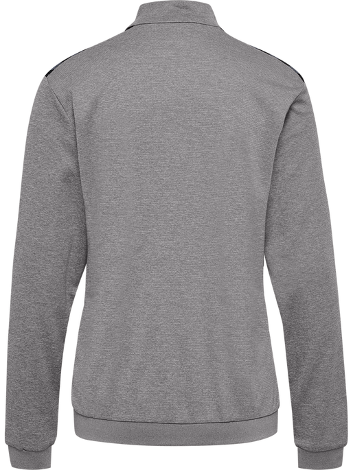 hmlAUTHENTIC PL ZIP JACKET WOMAN, GREY MELANGE, packshot