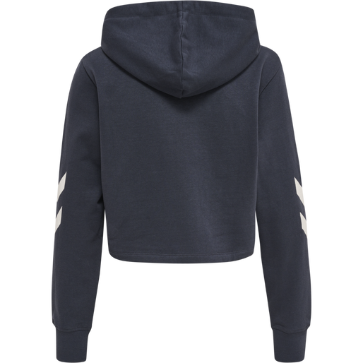 hmlLEGACY WOMAN CROPPED HOODIE, BLUE NIGHTS, packshot