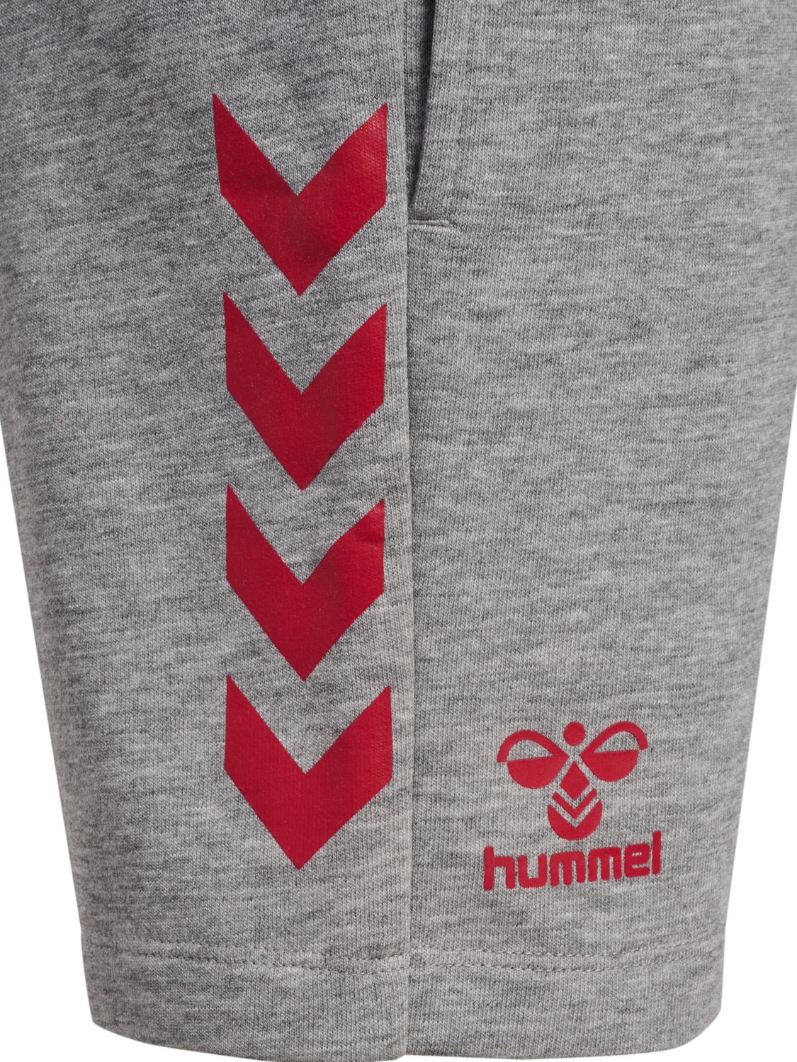 hmlJR REG DBU SHORTS, GREY MELANGE, packshot