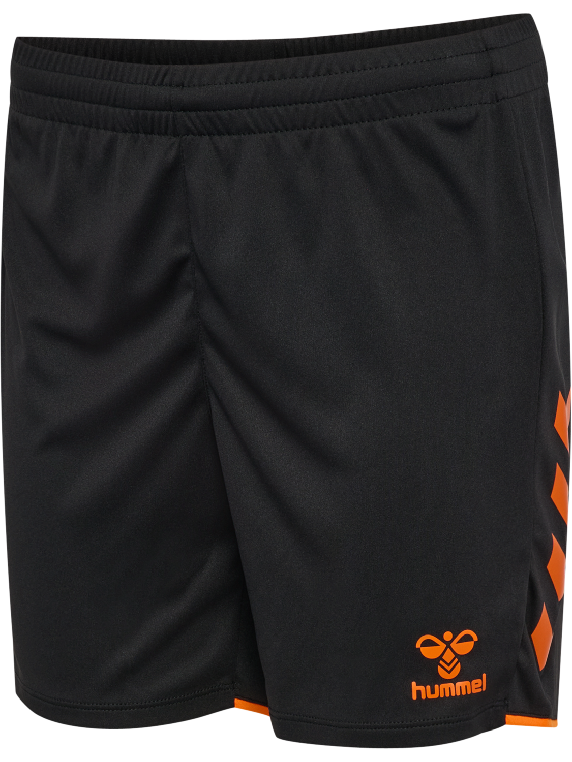 hmlCORE 2.0 SHORTS WOMAN, BLACK/ORANGE TIGER, packshot