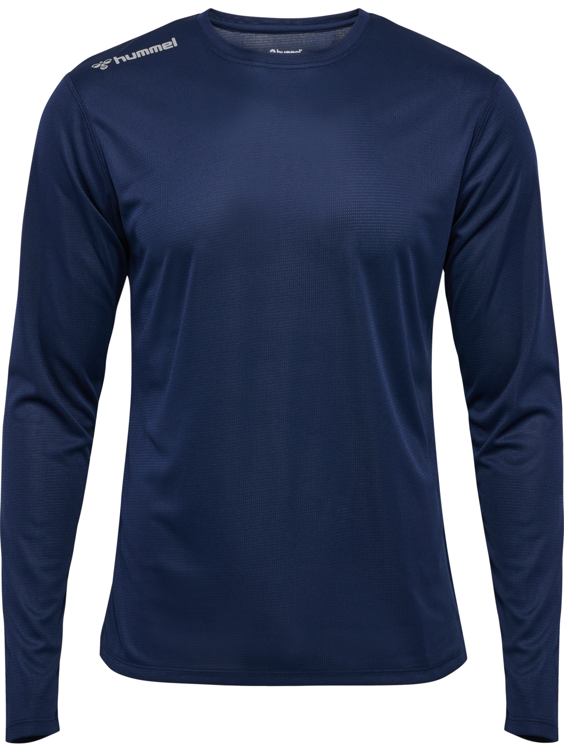 hmlRUN JERSEY L/S, BLACK IRIS, packshot