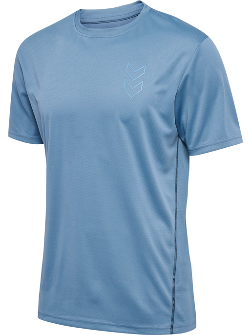 hmlACTIVE PL JERSEY S/S, CORONET BLUE, packshot