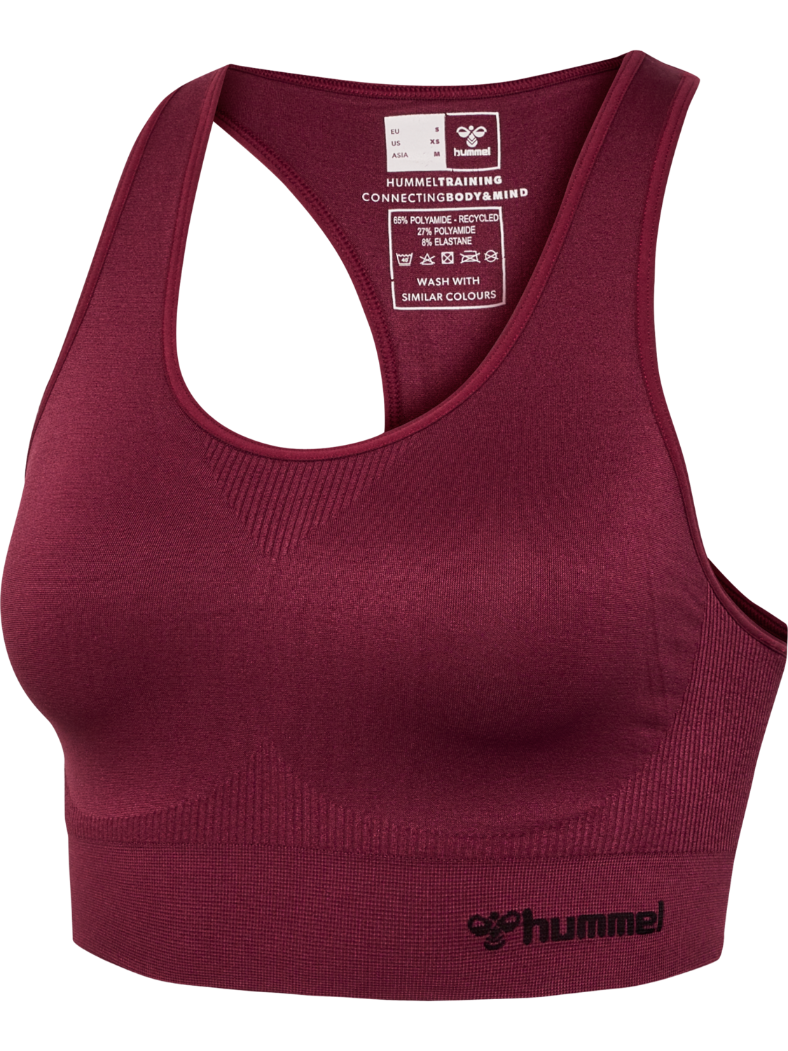 hmlTIF SEAMLESS SPORTS TOP, CHOCOLATE TRUFFLE, packshot