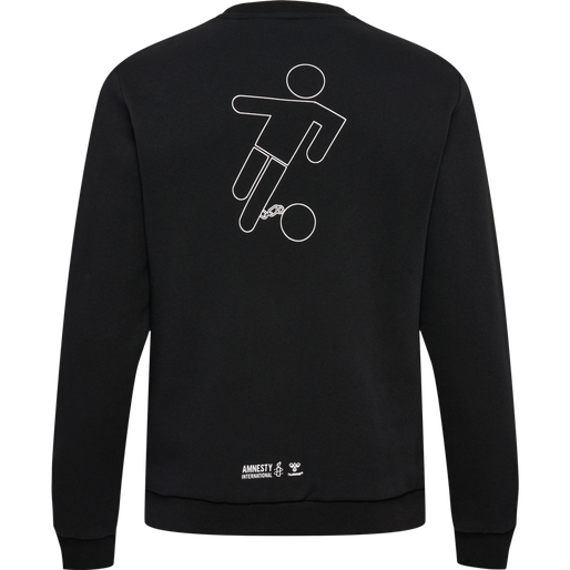 hmlAMNESTY SWEATSHIRT, BLACK, packshot