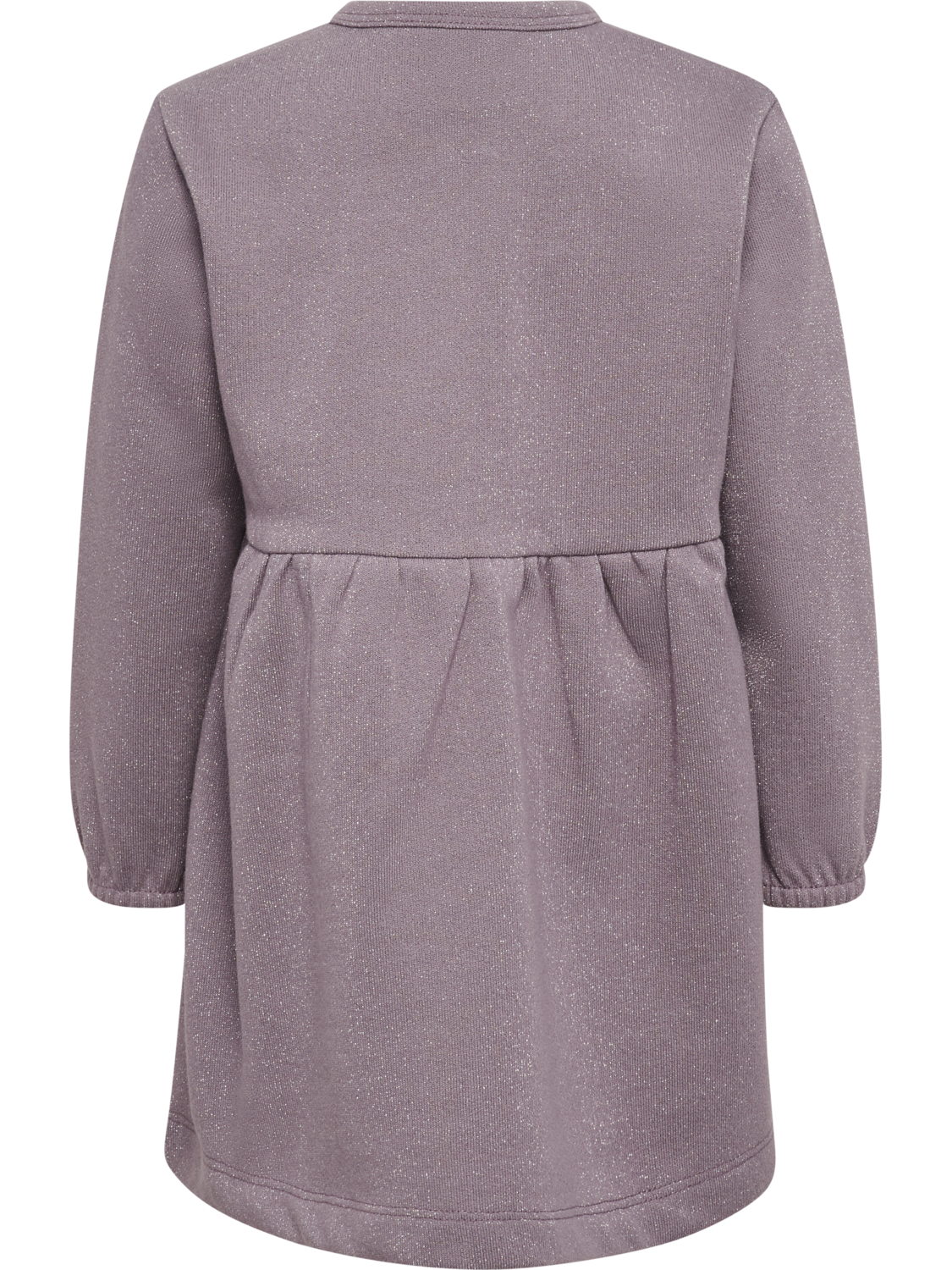 hmlMINI REG GLITTER DRESS L/S, GRAY RIDGE, packshot