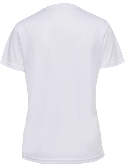 hmlAUTHENTIC PL JERSEY S/S WOMAN, WHITE, packshot
