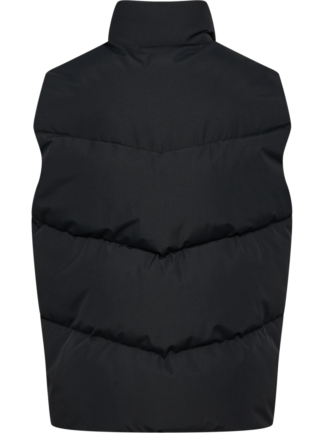 hmlJR PUFFER VEST, BLACK, packshot