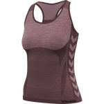 hmlCLEA SEAMLESS TOP, FUDGE/WOODROSE MELANGE hmlCLEA SEAMLESS TOP, FUDGE/WOODROSE MELANGE, packshot