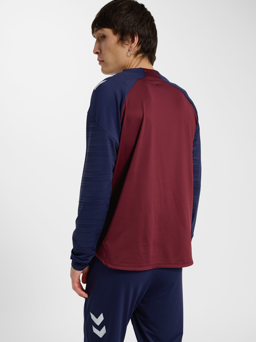 DBU 26 PRO TR CREW SWEAT, WINDSOR WINE/PEACOAT, model