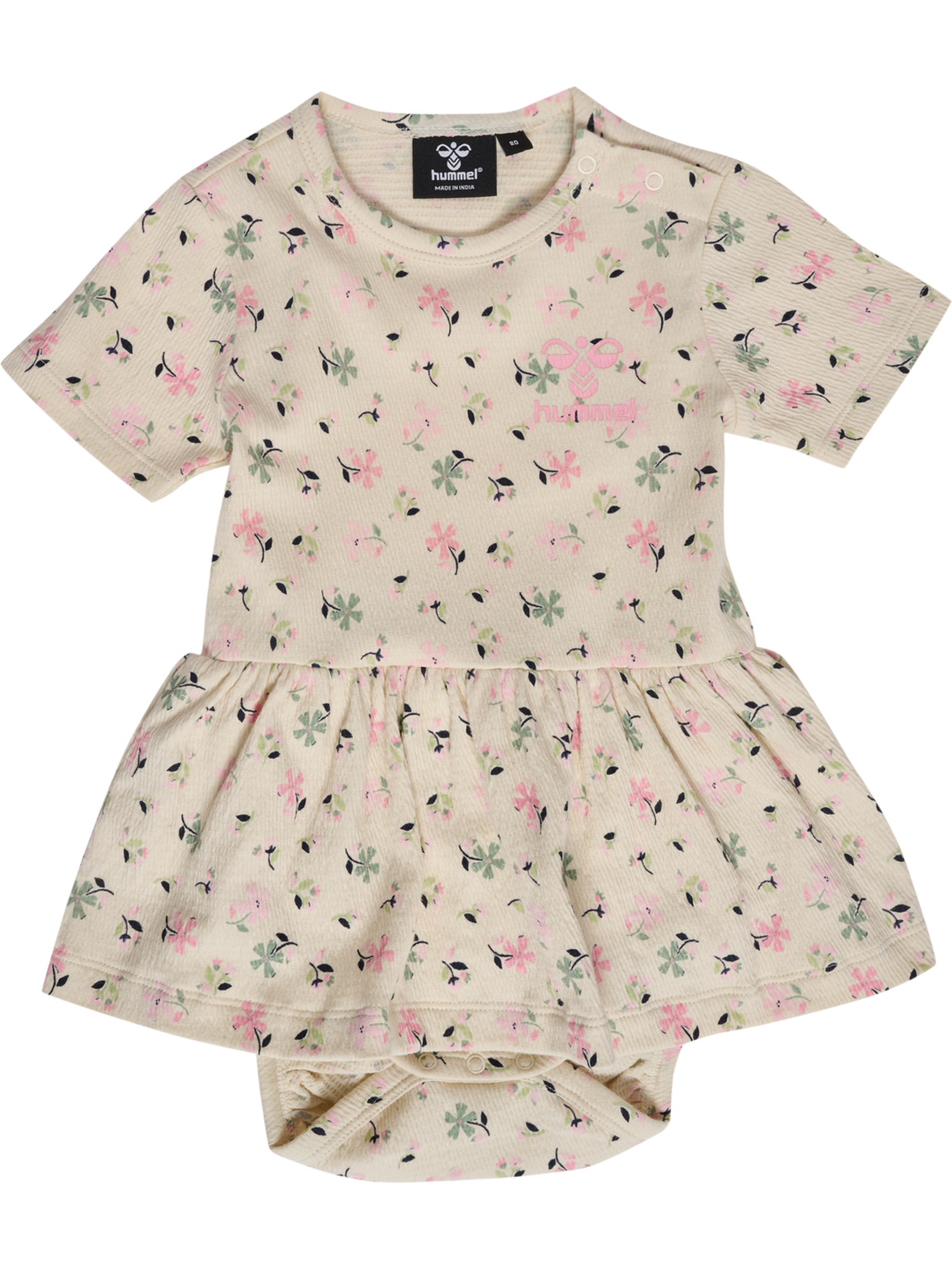 hmlTYRA BODY DRESS S/S, WHITECAP GRAY, packshot