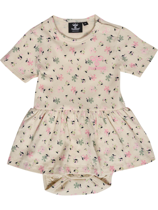 hmlTYRA BODY DRESS S/S, WHITECAP GRAY, packshot