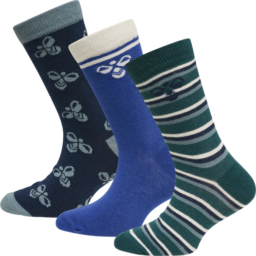 hmlALFIE SOCK 3-PACK, DEEP TEAL, packshot