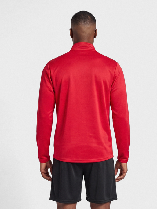 hmlESSENTIAL HALF-ZIP, TRUE RED, model