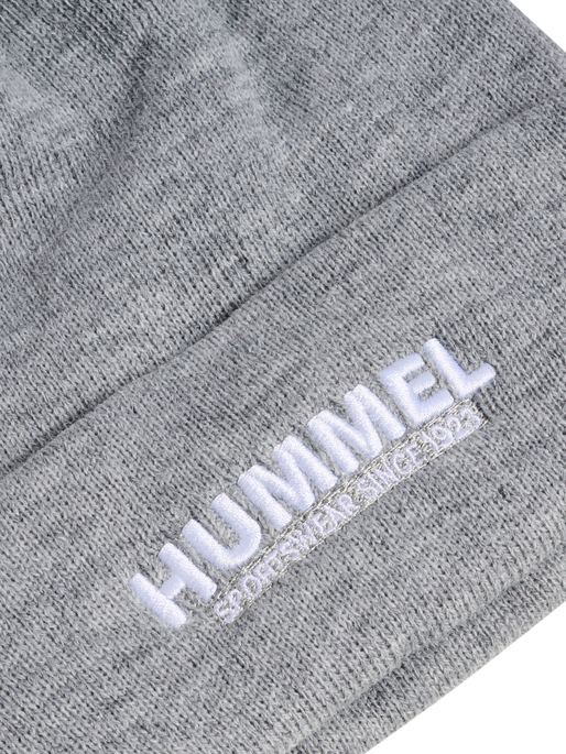 hmlLEGACY CORE BEANIE, GREY MELANGE, packshot