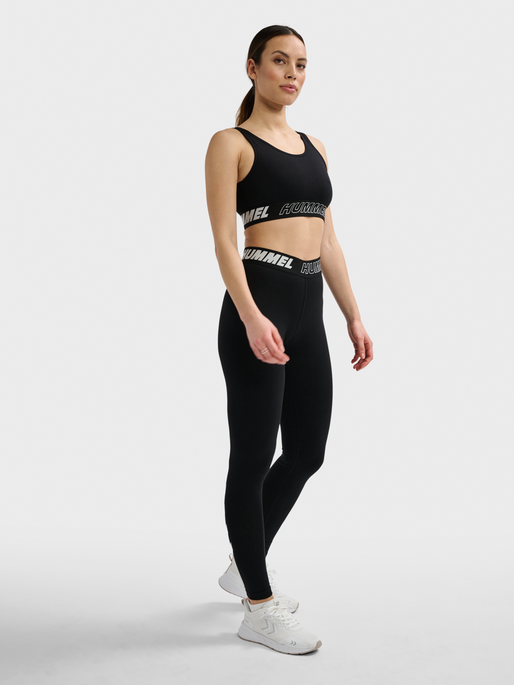 hmlTE MAJA 2-PACK COTTON SPORTS TOP, BLACK/CLIMBING IVY, model
