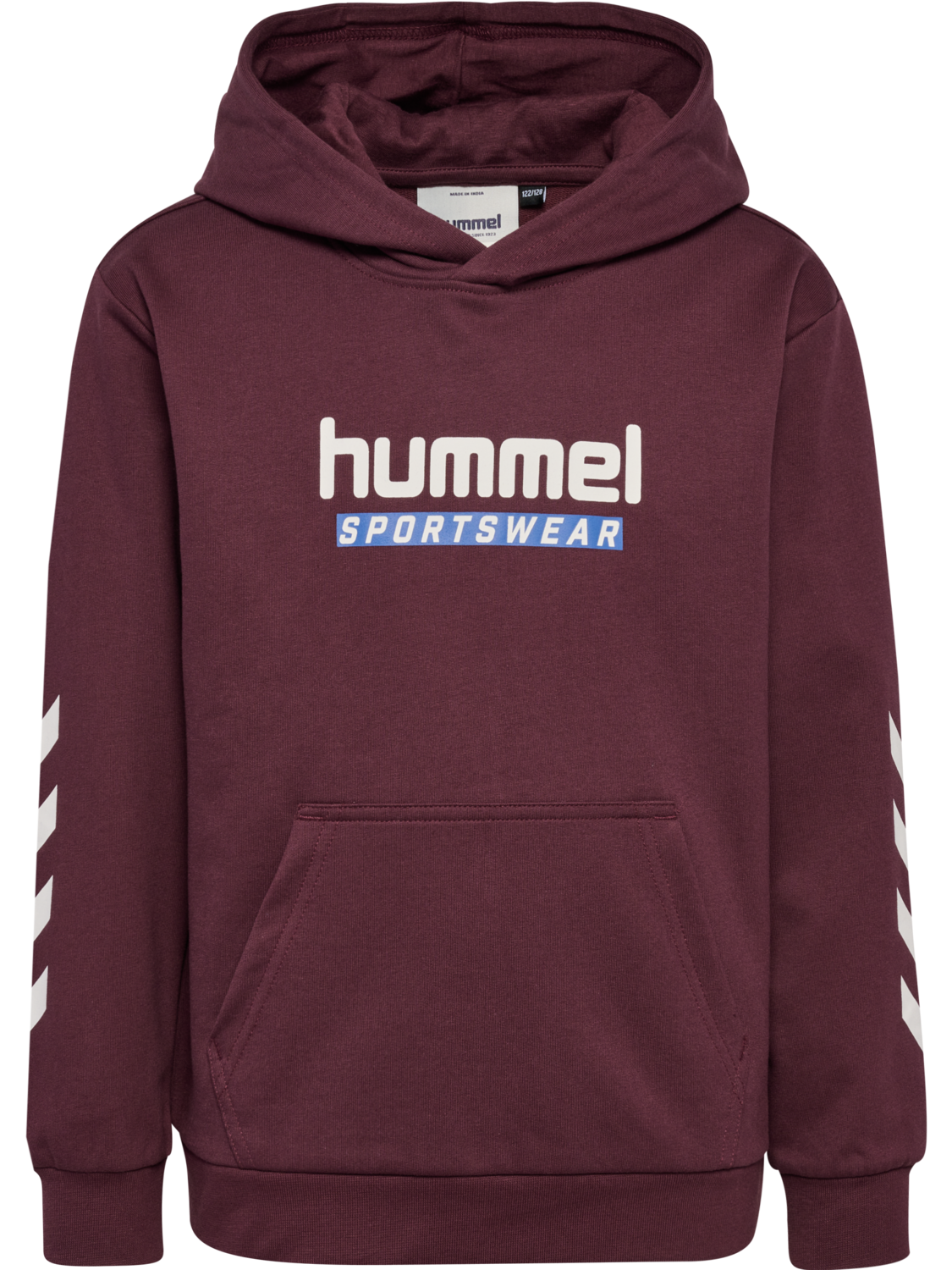hmlJR LOGO HOODIE, VINEYARD WINE, packshot
