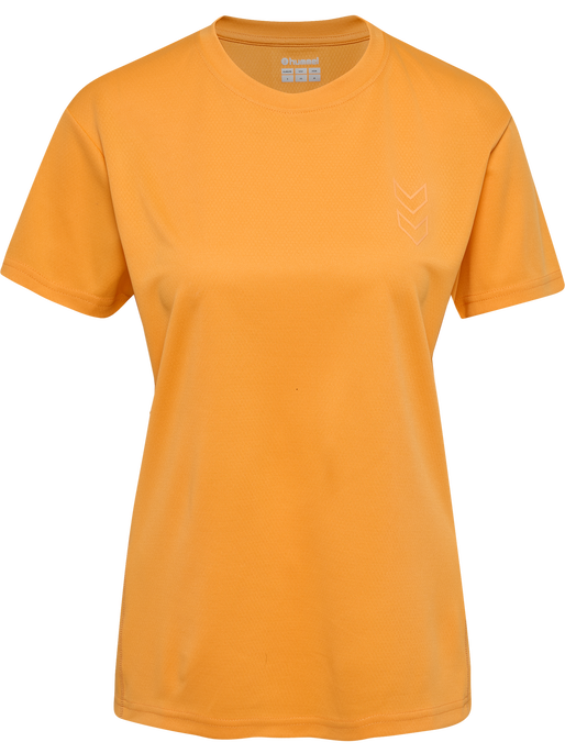 hmlACTIVE PL JERSEY S/S WOMAN, BLAZING ORANGE, packshot