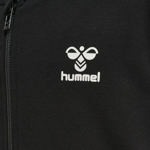 hmlTRECE ZIP HOODIE, BLACK hmlTRECE ZIP HOODIE, BLACK, packshot