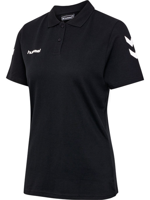 HMLGO COTTON POLO WO, BLACK, packshot