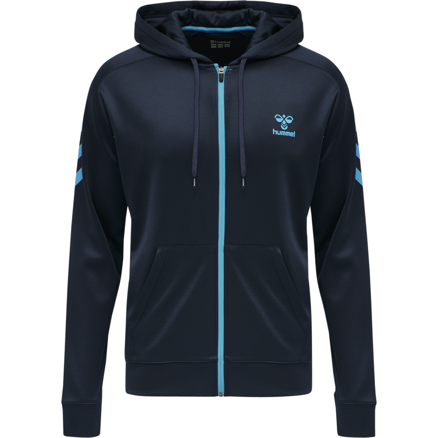 hmlACTION POLY ZIP HOODIE, 8553, packshot