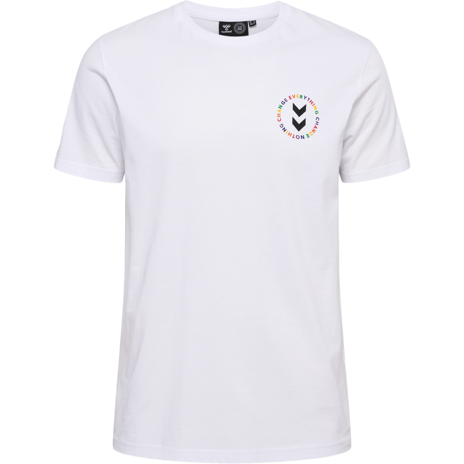 hmlEVERYTHING NOTHING T-SHIRT, WHITE, packshot