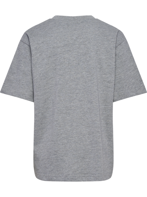 hmlJR LOOSE T-SHIRT S/S BEE, GREY MELANGE, packshot