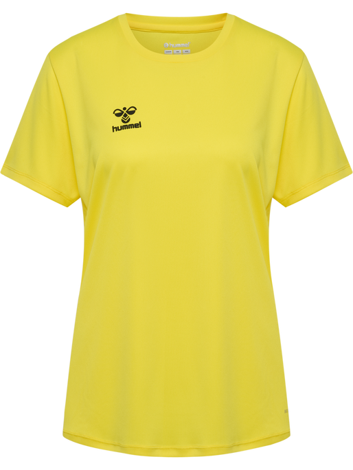 hmlESSENTIAL JERSEY S/S WOMAN, BLAZING YELLOW, packshot
