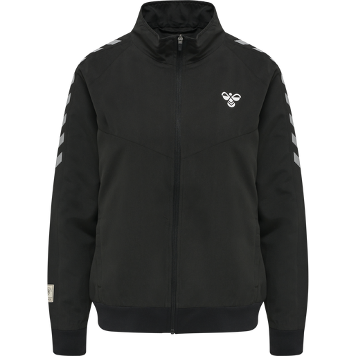 hmlGG12 TRACK JACKET WOMAN, BLACK hmlGG12 TRACK JACKET WOMAN, BLACK, packshot