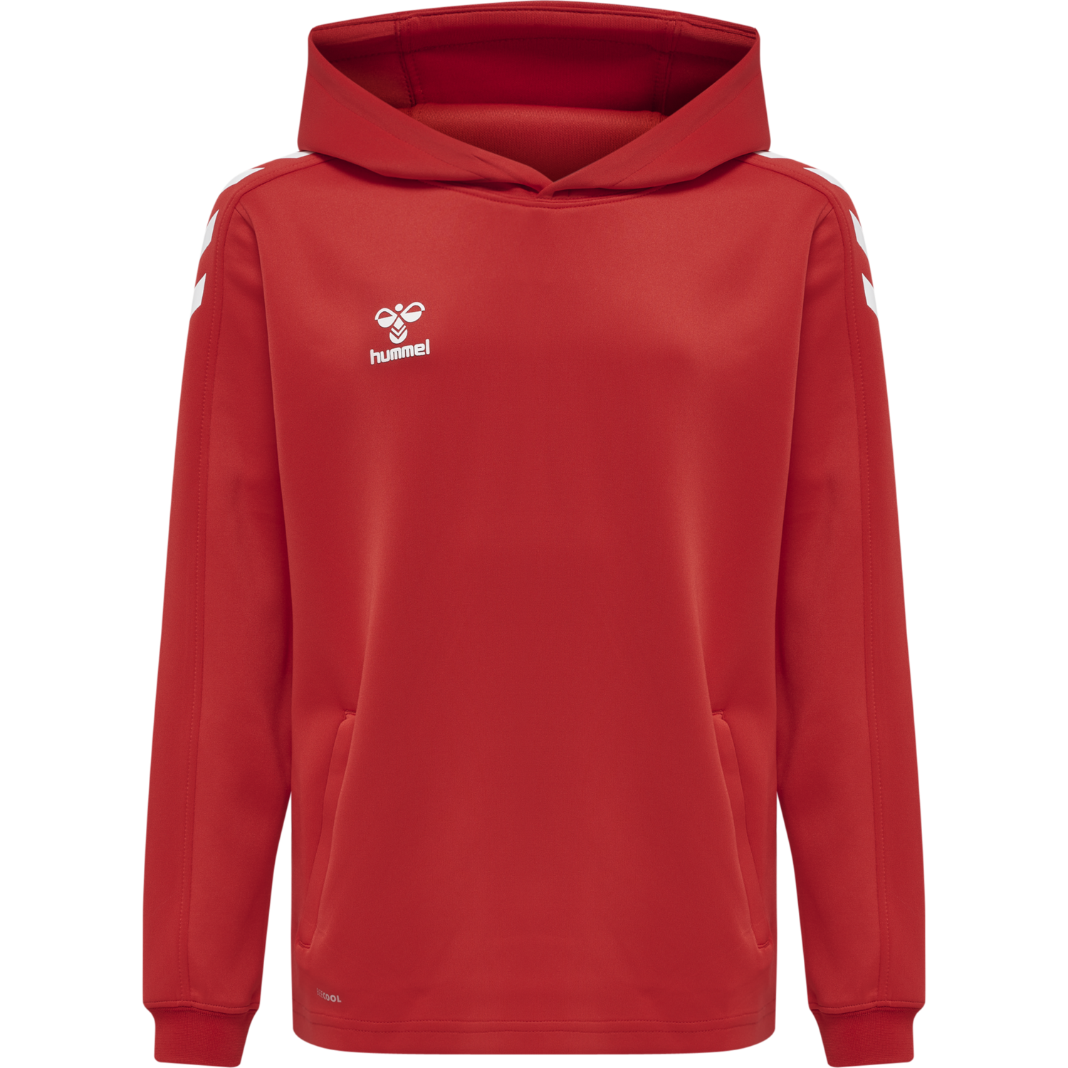 hmlCORE XK POLY KIDS SWEAT HOODIE, TRUE RED, packshot