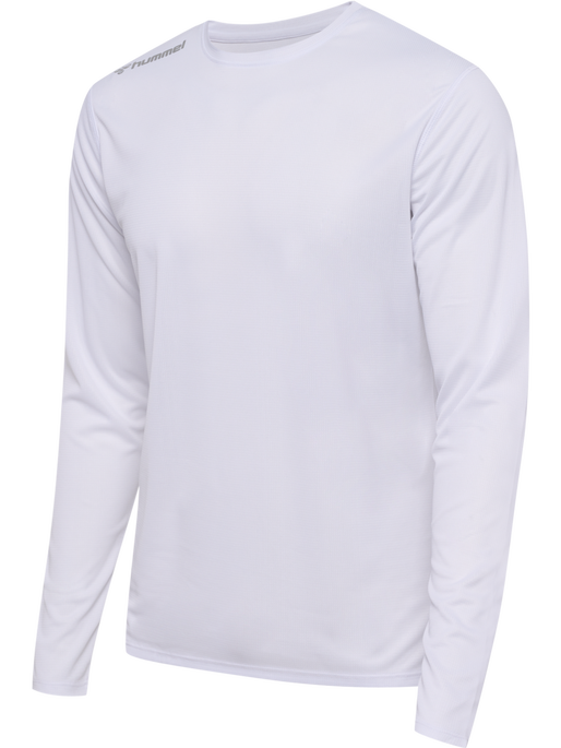 hmlRUN JERSEY L/S, WHITE, packshot