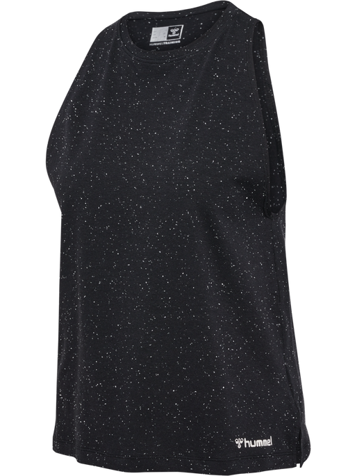 hmlMT ULTRA TOP, BLACK MELANGE, packshot