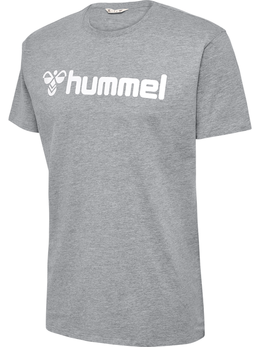 hmlGO 2.0 LOGO T-SHIRT S/S, GREY MELANGE, packshot